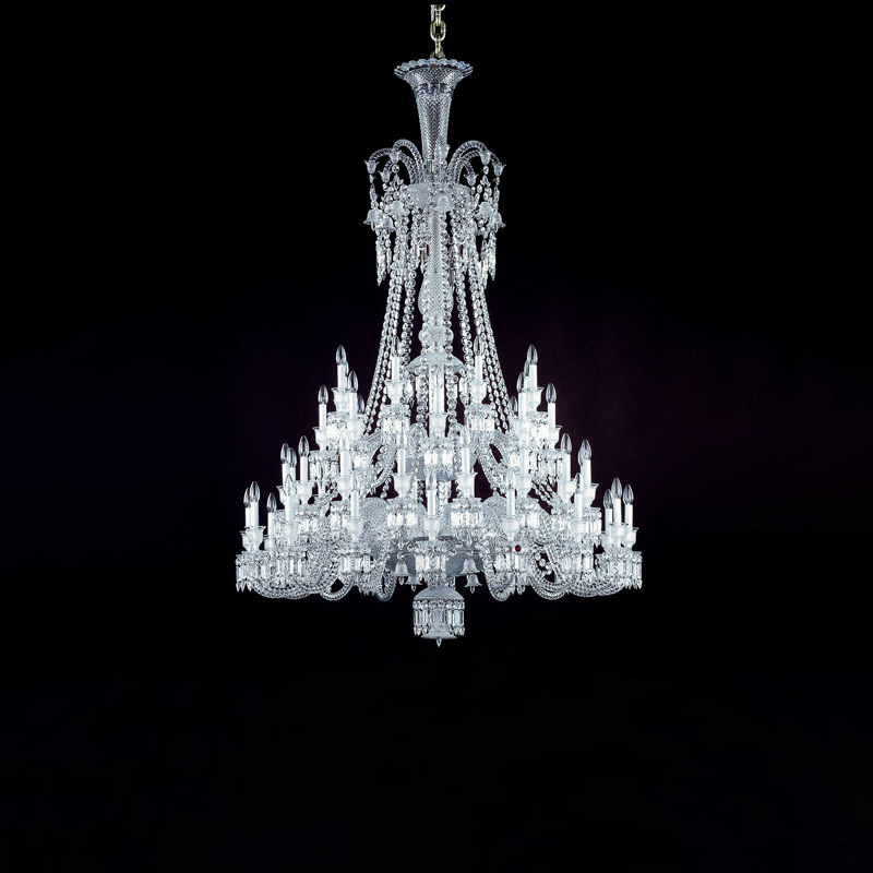 48 Lights Clear Baccarat Chandelier