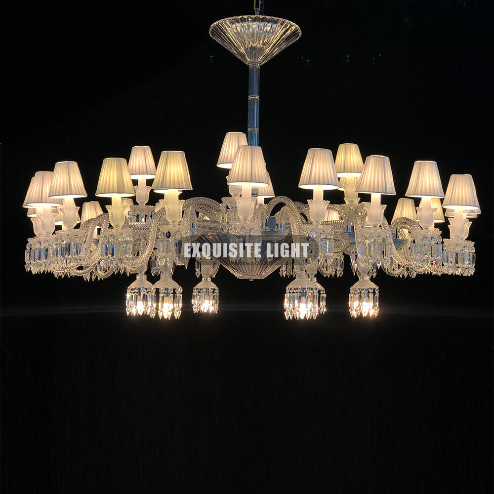 Duplicated 36 Lights Paris Baccarat Crystal Lighting Chandelier