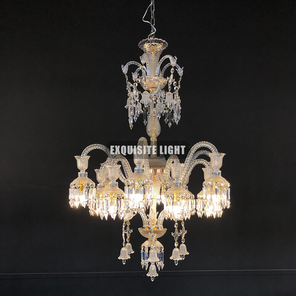 Custom Made Lustre Baccarat Solstice Chandelier Baccarat Crystal Lighting