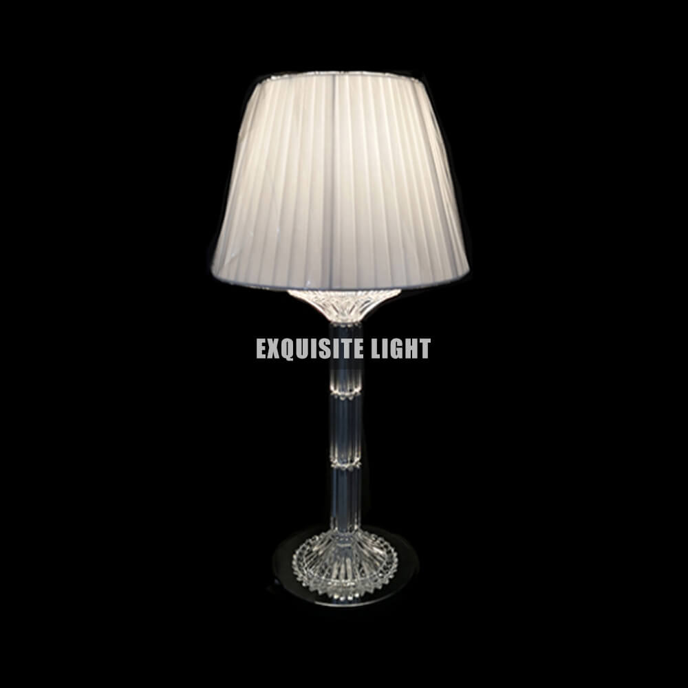 Baccarat Inspired Table Lamp for Wedding Decor