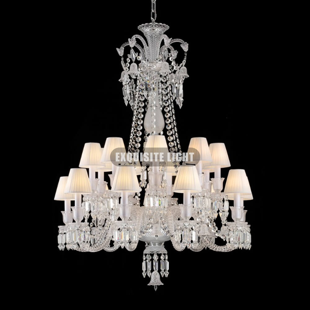 24 Light Baccarat Lighting with Lampshades