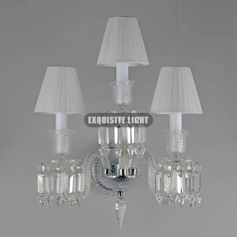 5 Lights Baccarat Wall Light with Lampshades