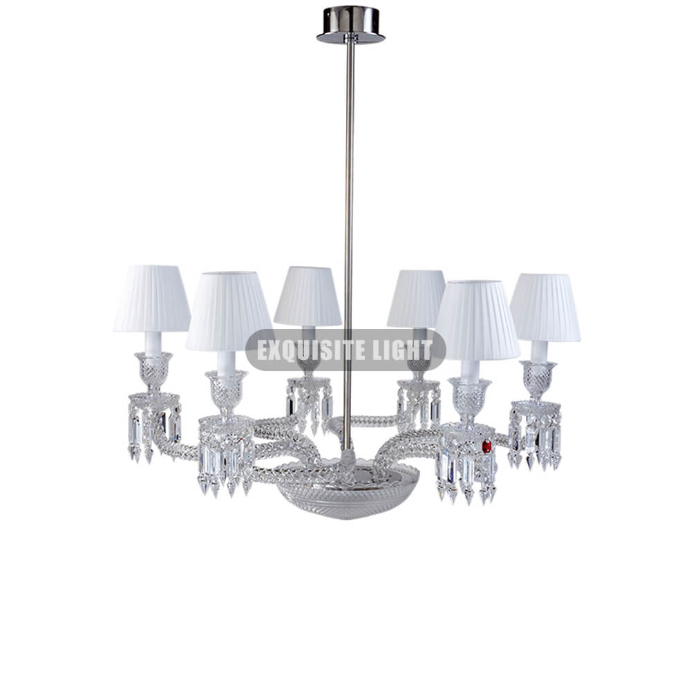 One Layer 6 Lights Baccarat Crystal Lamp