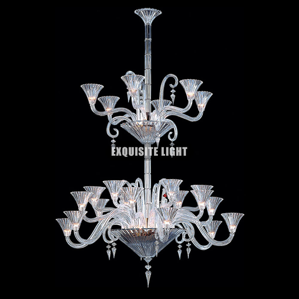 24 Lights Mille Nuits Chandelier Two Layers Baccarat Crystal Lighting