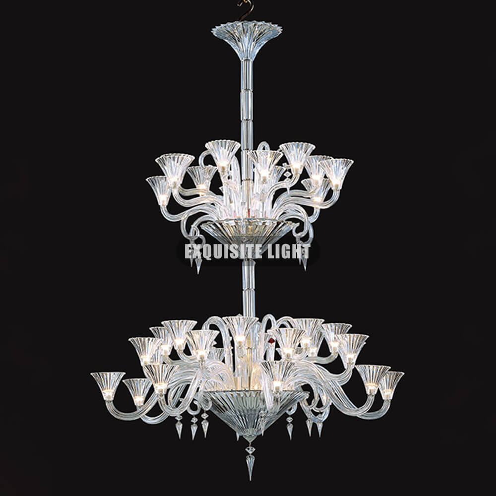 36 Lights Mille Nuits Chandelier Two Layers Baccarat Crystal Lighting