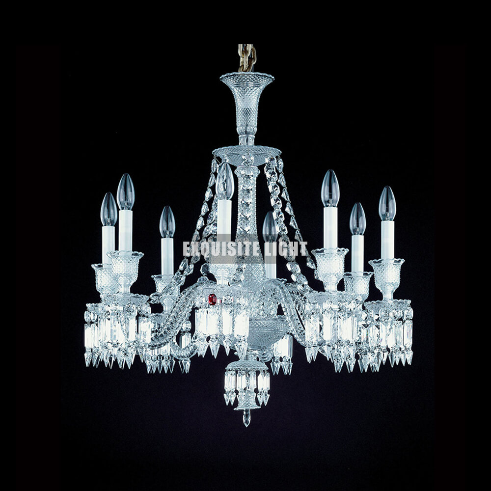 Short 8 Lights Baccarat Chandelier