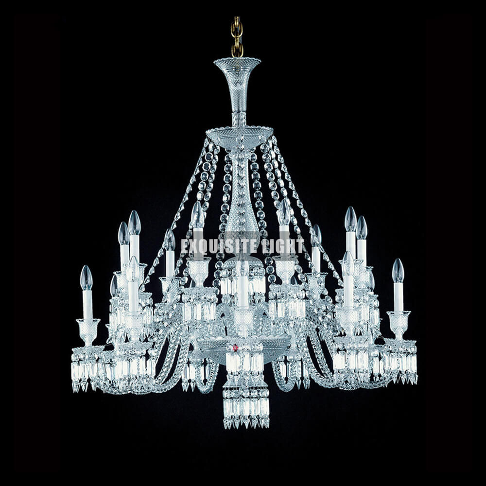 Short 18 Lights Baccarat Chandelier